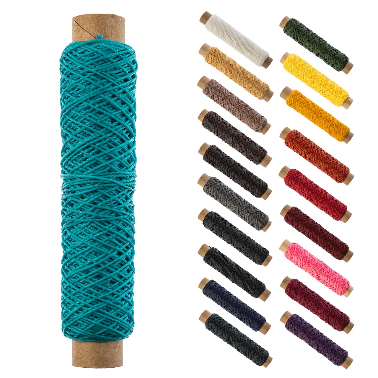 Gudebrod 0.018" 3 Ply Waxed Thread Bobbin, 75ft.